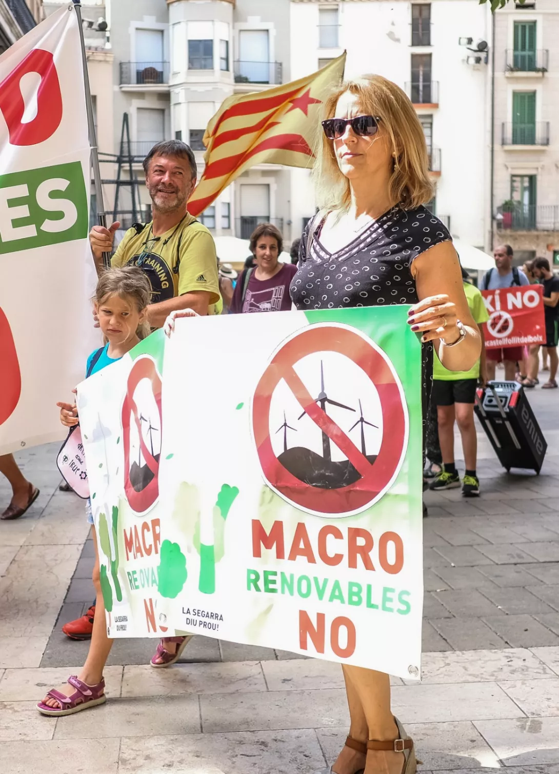 Concentración en el centro de Igualada