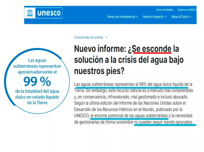 Retall de l’Informe “Groundwater, Making the invisible visible” (UNESCO, ONU-Aigua, 21-03-2022)